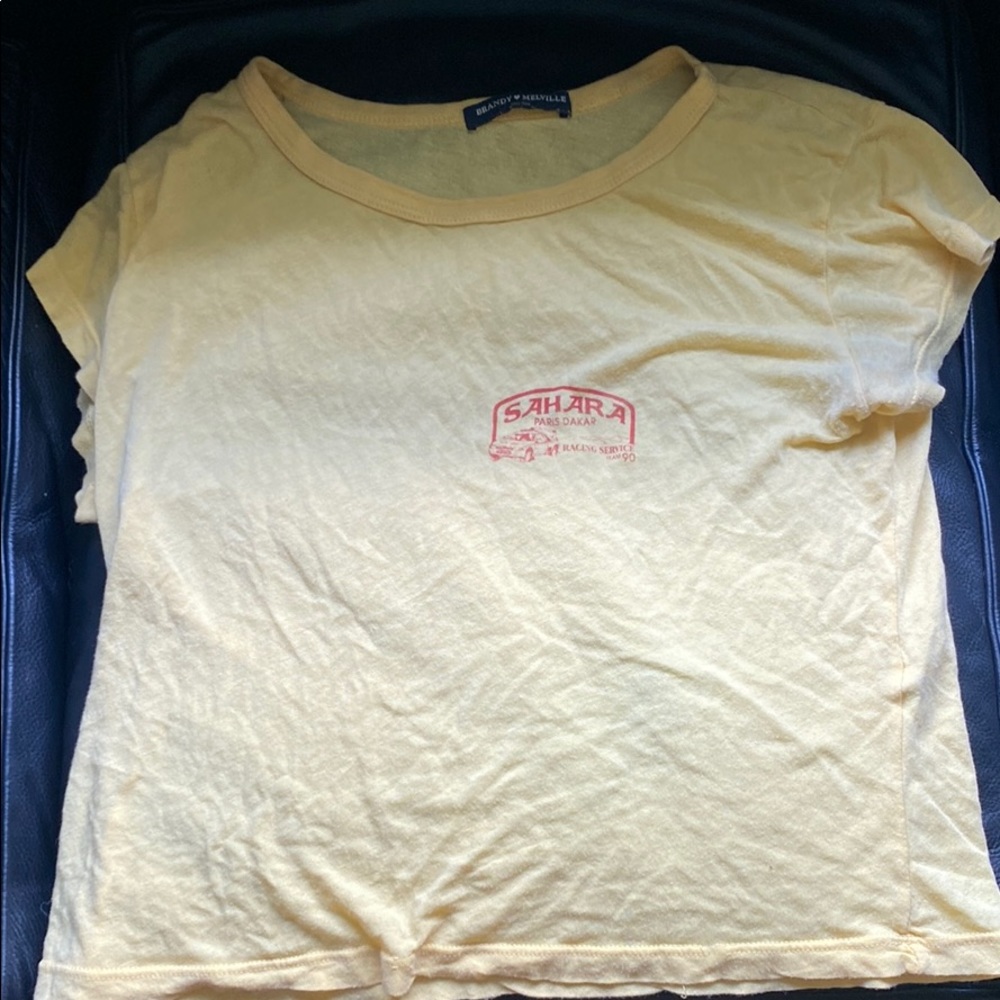 Yellow crop tshirt